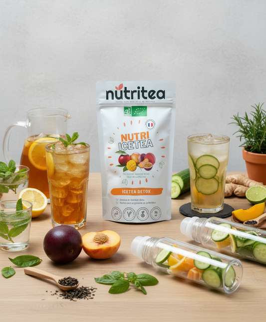 Nutri IceTea  -Thé glacé détox bio à boire froid ou chaud